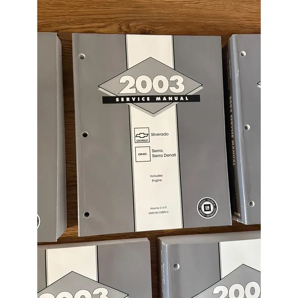 🚗 2003 Chevy Silverado GMC Sierra Denali Factory Service Manual Set 5 Vol